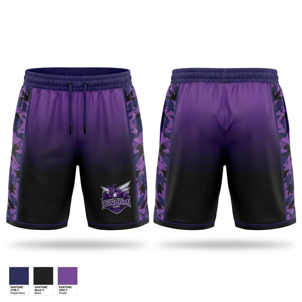 Athletic Shorts With Pockets, North Shore Swarm Rugby, Rugby, Teamtime, Team time, sublimation, custom sports apparel, team uniforms, spirit wear, spiritwear, sports uniforms, custom shirts, team store, custom team store, fundraiser sports, apparel fundraiser