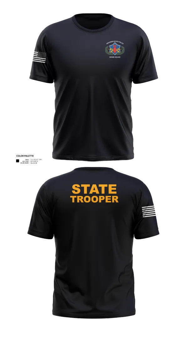 Short Sleeve Performance Shirt, Arkansas State Police Bomb Squad, , Teamtime, Team time, sublimation, custom sports apparel, team uniforms, spirit wear, spiritwear, sports uniforms, custom shirts, team store, custom team store, fundraiser sports, apparel fundraiser