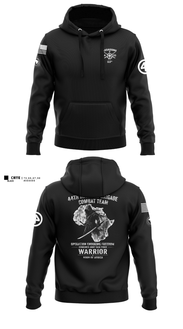 Hoodie, 44th IBCT, Army, Teamtime, Team time, sublimation, custom sports apparel, team uniforms, spirit wear, spiritwear, sports uniforms, custom shirts, team store, custom team store, fundraiser sports, apparel fundraiser