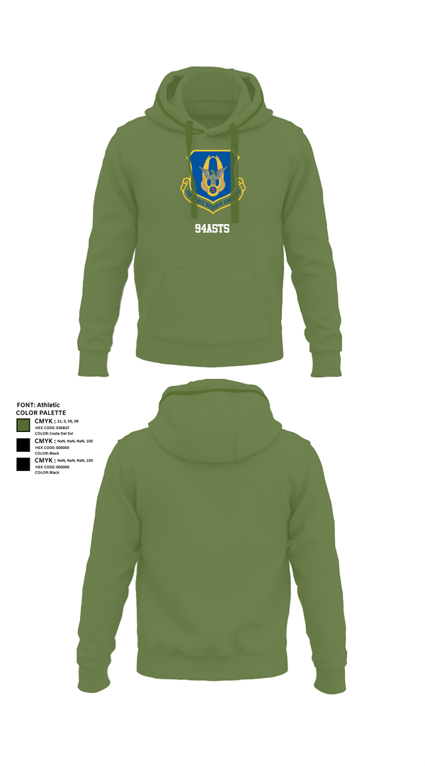 Hoodie, 94ASTS, Air Force, Teamtime, Team time, sublimation, custom sports apparel, team uniforms, spirit wear, spiritwear, sports uniforms, custom shirts, team store, custom team store, fundraiser sports, apparel fundraiser