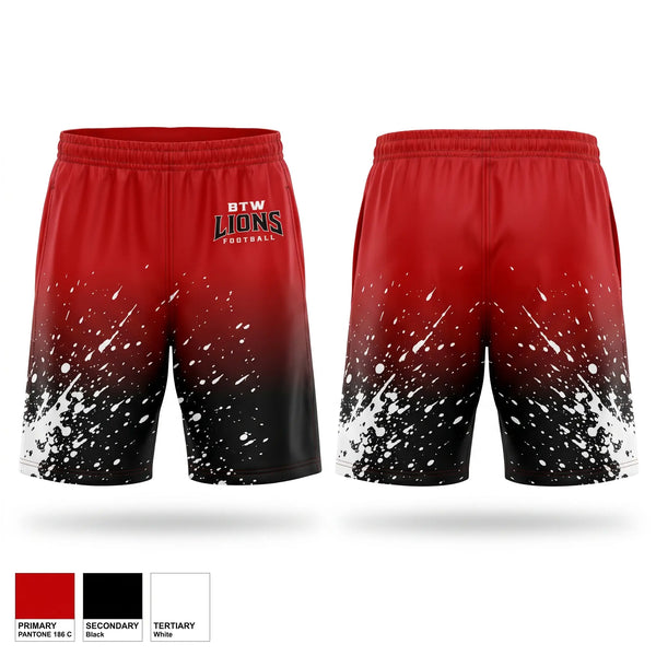 Athletic Shorts With Pockets, Booker T. Washington, , Teamtime, Team time, sublimation, custom sports apparel, team uniforms, spirit wear, spiritwear, sports uniforms, custom shirts, team store, custom team store, fundraiser sports, apparel fundraiser