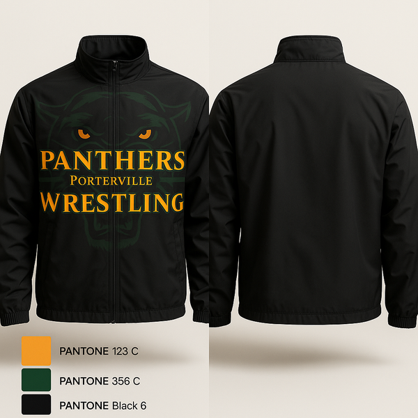 Windbreaker, Porterville High School Wrestling, Wrestling, Teamtime, Team time, sublimation, custom sports apparel, team uniforms, spirit wear, spiritwear, sports uniforms, custom shirts, team store, custom team store, fundraiser sports, apparel fundraiser