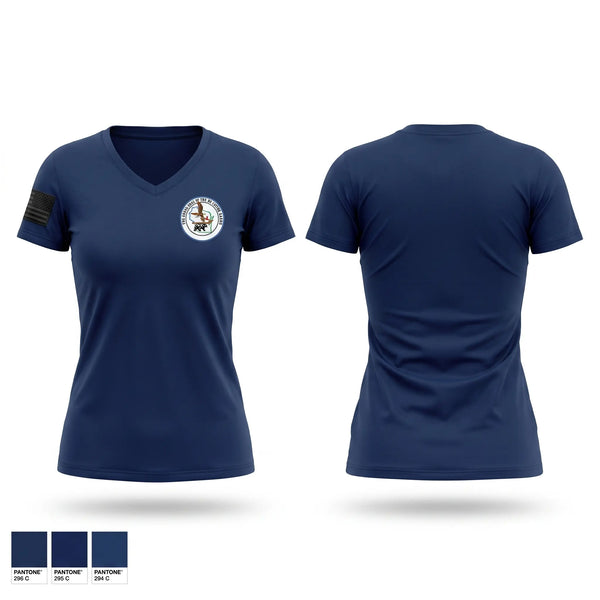Womens Short Sleeve Vneck Shirt, Ho-Chunk Police Department, Police, Teamtime, Team time, sublimation, custom sports apparel, team uniforms, spirit wear, spiritwear, sports uniforms, custom shirts, team store, custom team store, fundraiser sports, apparel fundraiser