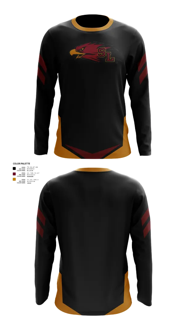 Long Sleeve Performance Shirt, Silver Lake Eagles, Wrestling, Teamtime, Team time, sublimation, custom sports apparel, team uniforms, spirit wear, spiritwear, sports uniforms, custom shirts, team store, custom team store, fundraiser sports, apparel fundraiser