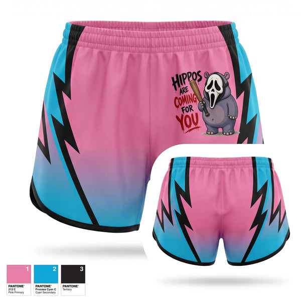 Womens Shorts, Halloween hippos, Baseball, Teamtime, Team time, sublimation, custom sports apparel, team uniforms, spirit wear, spiritwear, sports uniforms, custom shirts, team store, custom team store, fundraiser sports, apparel fundraiser