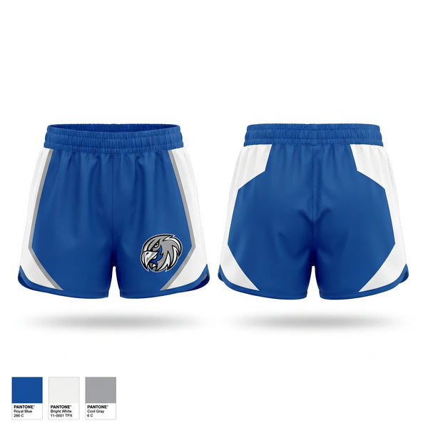 Womens Shorts, York Falcons, Cheer, Teamtime, Team time, sublimation, custom sports apparel, team uniforms, spirit wear, spiritwear, sports uniforms, custom shirts, team store, custom team store, fundraiser sports, apparel fundraiser