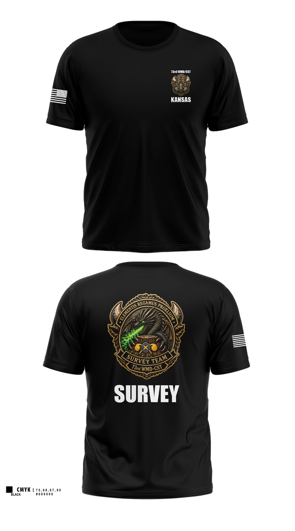 Old School Cotton Feel Shirt, 73rd WMD/CST, National Guard, Teamtime, Team time, sublimation, custom sports apparel, team uniforms, spirit wear, spiritwear, sports uniforms, custom shirts, team store, custom team store, fundraiser sports, apparel fundraiser
