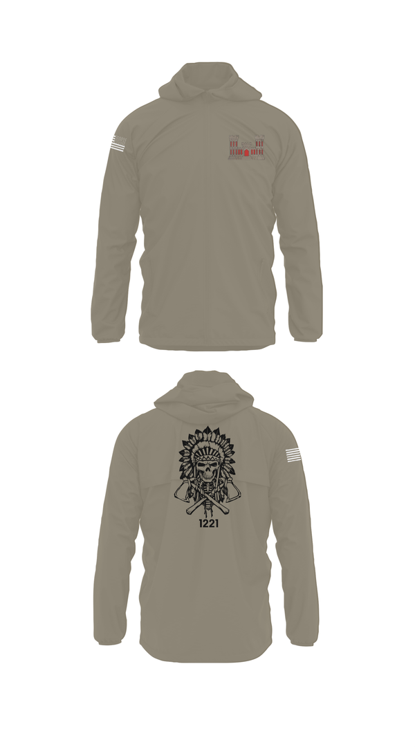 Windbreaker, 1221st Route Clearance Co., National Guard, Teamtime, Team time, sublimation, custom sports apparel, team uniforms, spirit wear, spiritwear, sports uniforms, custom shirts, team store, custom team store, fundraiser sports, apparel fundraiser
