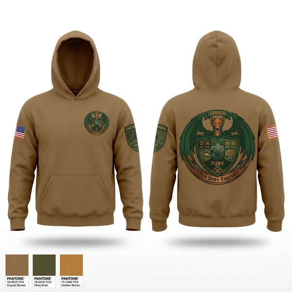 Hoodie, F/4 Grey Eagle, Army, Teamtime, Team time, sublimation, custom sports apparel, team uniforms, spirit wear, spiritwear, sports uniforms, custom shirts, team store, custom team store, fundraiser sports, apparel fundraiser