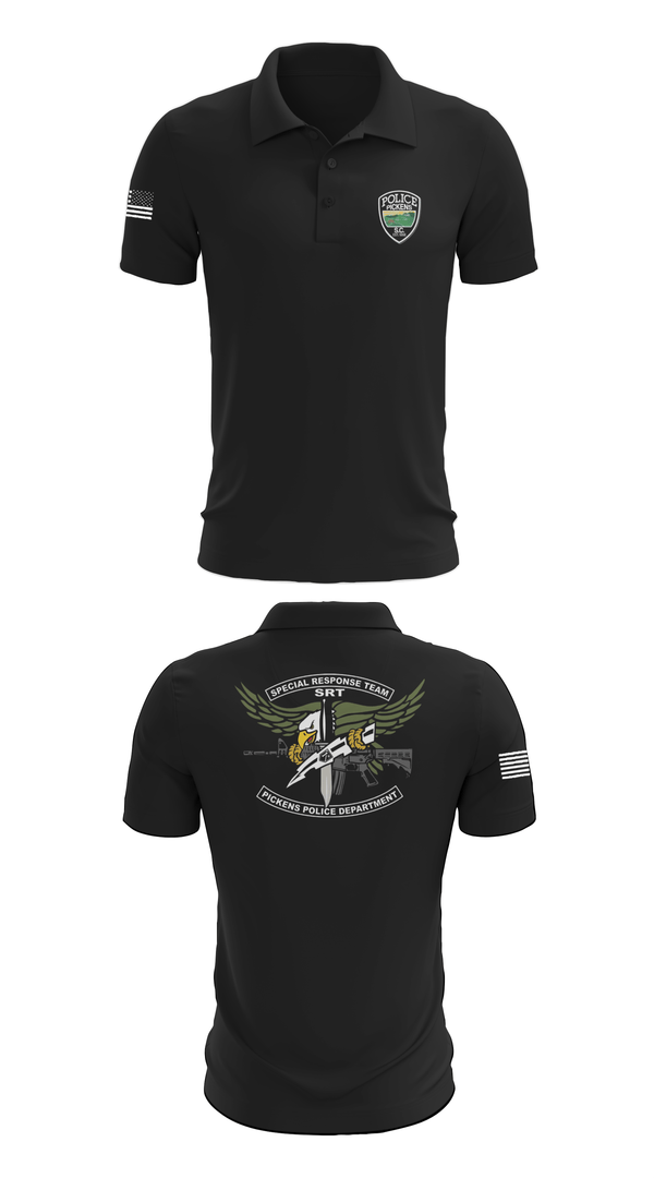 Short Sleeve Performance Polo, Pickens Police Department Special Response Team, Police, Teamtime, Team time, sublimation, custom sports apparel, team uniforms, spirit wear, spiritwear, sports uniforms, custom shirts, team store, custom team store, fundraiser sports, apparel fundraiser