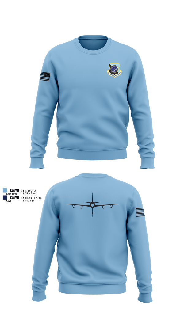 Crew Neck Sweatshirt, 92 OG, Air Force, Teamtime, Team time, sublimation, custom sports apparel, team uniforms, spirit wear, spiritwear, sports uniforms, custom shirts, team store, custom team store, fundraiser sports, apparel fundraiser