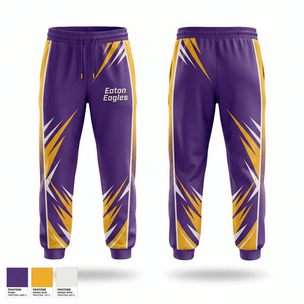 Sweatpants, Eaton Eagles, Cross Country, Teamtime, Team time, sublimation, custom sports apparel, team uniforms, spirit wear, spiritwear, sports uniforms, custom shirts, team store, custom team store, fundraiser sports, apparel fundraiser