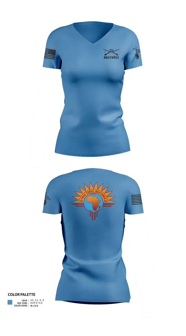 Womens Short Sleeve Vneck Shirt, Task Force Bastards, , Teamtime, Team time, sublimation, custom sports apparel, team uniforms, spirit wear, spiritwear, sports uniforms, custom shirts, team store, custom team store, fundraiser sports, apparel fundraiser