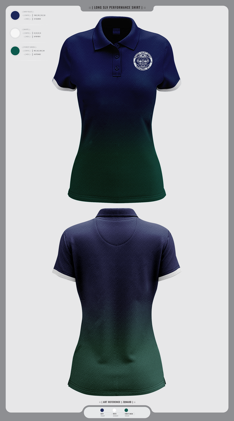 Womens Short Sleeve Performance Polo, Mount St Mary Academy Dance, Spirit Store, Teamtime, Team time, sublimation, custom sports apparel, team uniforms, spirit wear, spiritwear, sports uniforms, custom shirts, team store, custom team store, fundraiser sports, apparel fundraiser