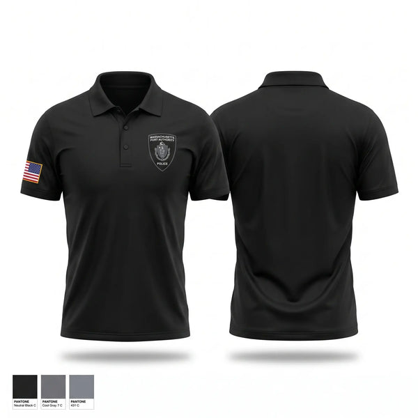 Short Sleeve Performance Polo, Massachusetts Port Authority Police, Police, Teamtime, Team time, sublimation, custom sports apparel, team uniforms, spirit wear, spiritwear, sports uniforms, custom shirts, team store, custom team store, fundraiser sports, apparel fundraiser