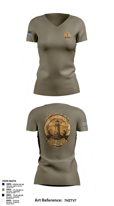 Womens Short Sleeve Vneck Shirt, LCU-2004, Army, Teamtime, Team time, sublimation, custom sports apparel, team uniforms, spirit wear, spiritwear, sports uniforms, custom shirts, team store, custom team store, fundraiser sports, apparel fundraiser