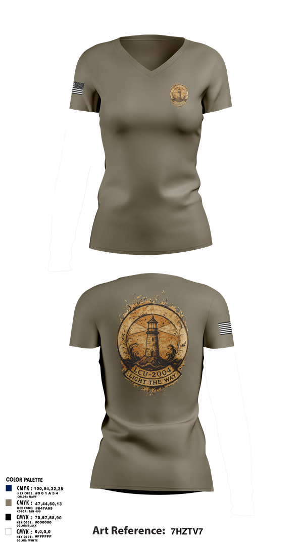 Womens Short Sleeve Vneck Shirt, LCU-2004, Army, Teamtime, Team time, sublimation, custom sports apparel, team uniforms, spirit wear, spiritwear, sports uniforms, custom shirts, team store, custom team store, fundraiser sports, apparel fundraiser