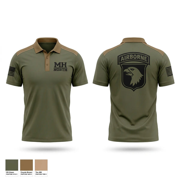 Short Sleeve Performance Polo, MH North, Army, Teamtime, Team time, sublimation, custom sports apparel, team uniforms, spirit wear, spiritwear, sports uniforms, custom shirts, team store, custom team store, fundraiser sports, apparel fundraiser