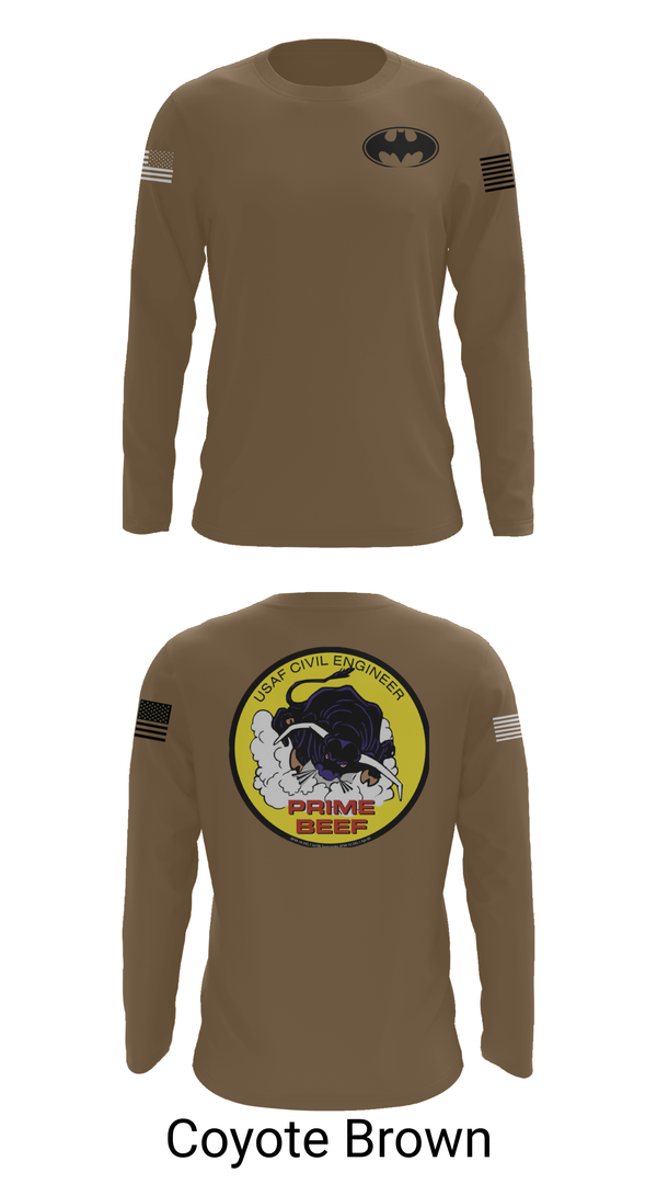 Long Sleeve Performance Shirt, 185th CES, Navy, Teamtime, Team time, sublimation, custom sports apparel, team uniforms, spirit wear, spiritwear, sports uniforms, custom shirts, team store, custom team store, fundraiser sports, apparel fundraiser