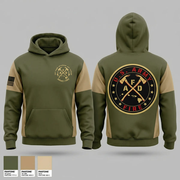 Hoodie, ARMY FIRE, Fire Department, Teamtime, Team time, sublimation, custom sports apparel, team uniforms, spirit wear, spiritwear, sports uniforms, custom shirts, team store, custom team store, fundraiser sports, apparel fundraiser
