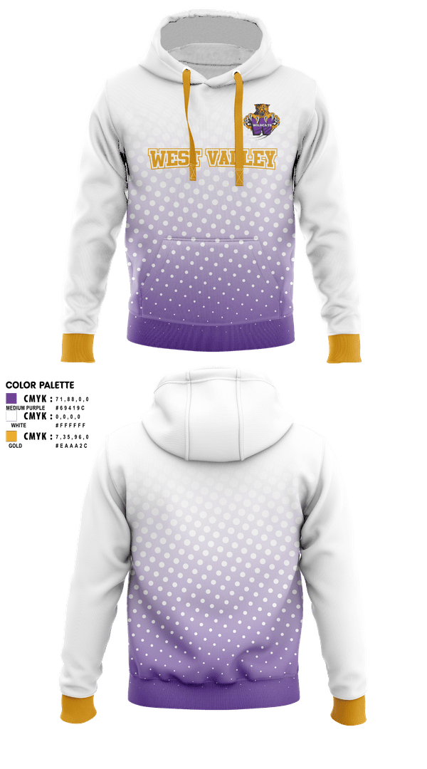 Hoodie, West Valley, Track & Field, Teamtime, Team time, sublimation, custom sports apparel, team uniforms, spirit wear, spiritwear, sports uniforms, custom shirts, team store, custom team store, fundraiser sports, apparel fundraiser