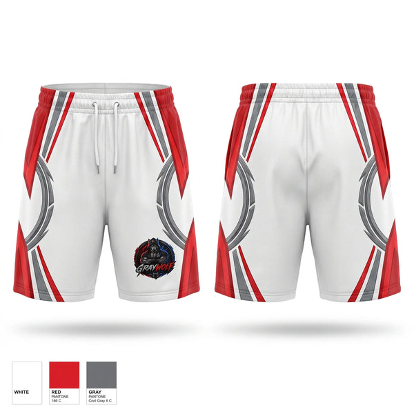 Athletic Shorts With Pockets, Gray's Wolf Cave, Bowling, Teamtime, Team time, sublimation, custom sports apparel, team uniforms, spirit wear, spiritwear, sports uniforms, custom shirts, team store, custom team store, fundraiser sports, apparel fundraiser
