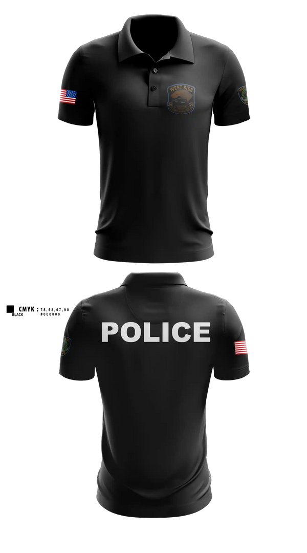 Short Sleeve Performance Polo, Houston Police West Side, Police, Teamtime, Team time, sublimation, custom sports apparel, team uniforms, spirit wear, spiritwear, sports uniforms, custom shirts, team store, custom team store, fundraiser sports, apparel fundraiser