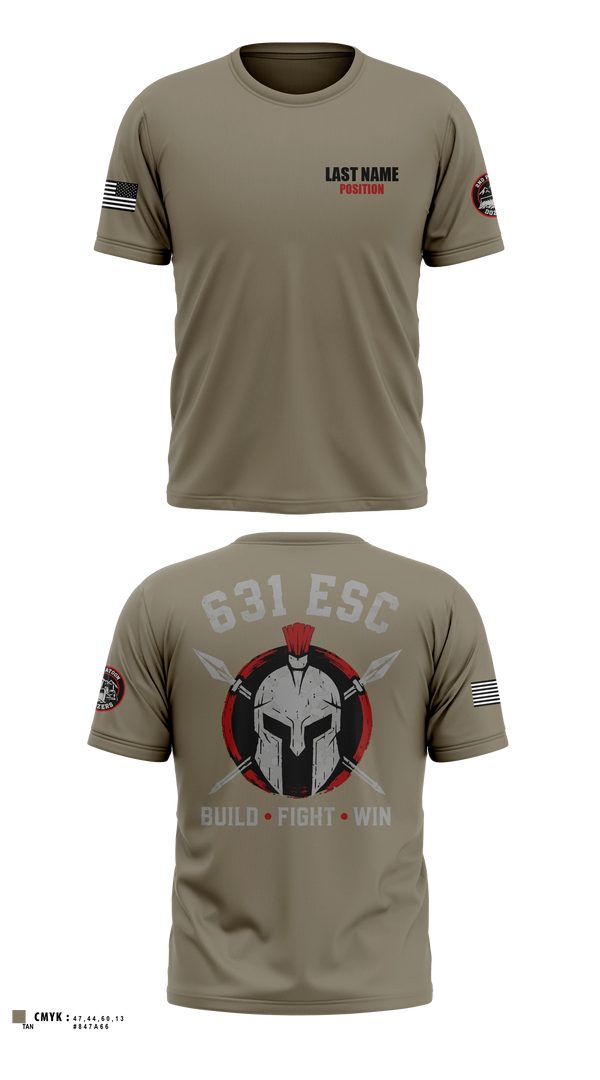 Short Sleeve Performance Shirt, 631st ESC, Army, Teamtime, Team time, sublimation, custom sports apparel, team uniforms, spirit wear, spiritwear, sports uniforms, custom shirts, team store, custom team store, fundraiser sports, apparel fundraiser