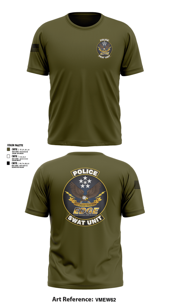 Short Sleeve Performance Shirt, EDGE SWAT, Police, Teamtime, Team time, sublimation, custom sports apparel, team uniforms, spirit wear, spiritwear, sports uniforms, custom shirts, team store, custom team store, fundraiser sports, apparel fundraiser