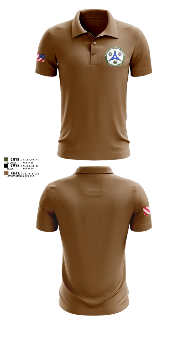 Short Sleeve Performance Polo, 38th RSG, Army, Teamtime, Team time, sublimation, custom sports apparel, team uniforms, spirit wear, spiritwear, sports uniforms, custom shirts, team store, custom team store, fundraiser sports, apparel fundraiser