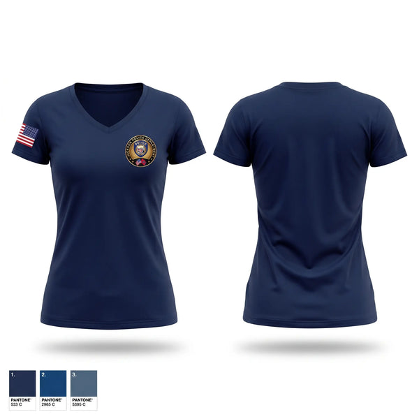Womens Short Sleeve Vneck Shirt, Jackson Police Department, Police, Teamtime, Team time, sublimation, custom sports apparel, team uniforms, spirit wear, spiritwear, sports uniforms, custom shirts, team store, custom team store, fundraiser sports, apparel fundraiser