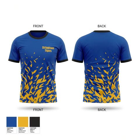 Short Sleeve Performance Shirt, Stringtown Tigers, Women's Basketball, Teamtime, Team time, sublimation, custom sports apparel, team uniforms, spirit wear, spiritwear, sports uniforms, custom shirts, team store, custom team store, fundraiser sports, apparel fundraiser