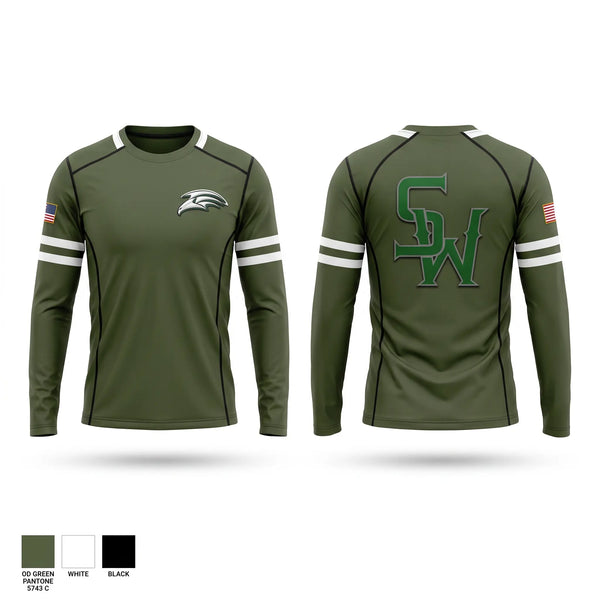 Long Sleeve Performance Shirt, SoWal Hawks, Baseball, Teamtime, Team time, sublimation, custom sports apparel, team uniforms, spirit wear, spiritwear, sports uniforms, custom shirts, team store, custom team store, fundraiser sports, apparel fundraiser