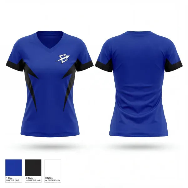 Womens Short Sleeve Vneck Shirt, Epping Track and Field, Track & Field, Teamtime, Team time, sublimation, custom sports apparel, team uniforms, spirit wear, spiritwear, sports uniforms, custom shirts, team store, custom team store, fundraiser sports, apparel fundraiser
