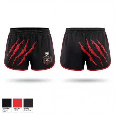 Womens Shorts, PERROS DEL MAL FC, Men's Soccer, Teamtime, Team time, sublimation, custom sports apparel, team uniforms, spirit wear, spiritwear, sports uniforms, custom shirts, team store, custom team store, fundraiser sports, apparel fundraiser