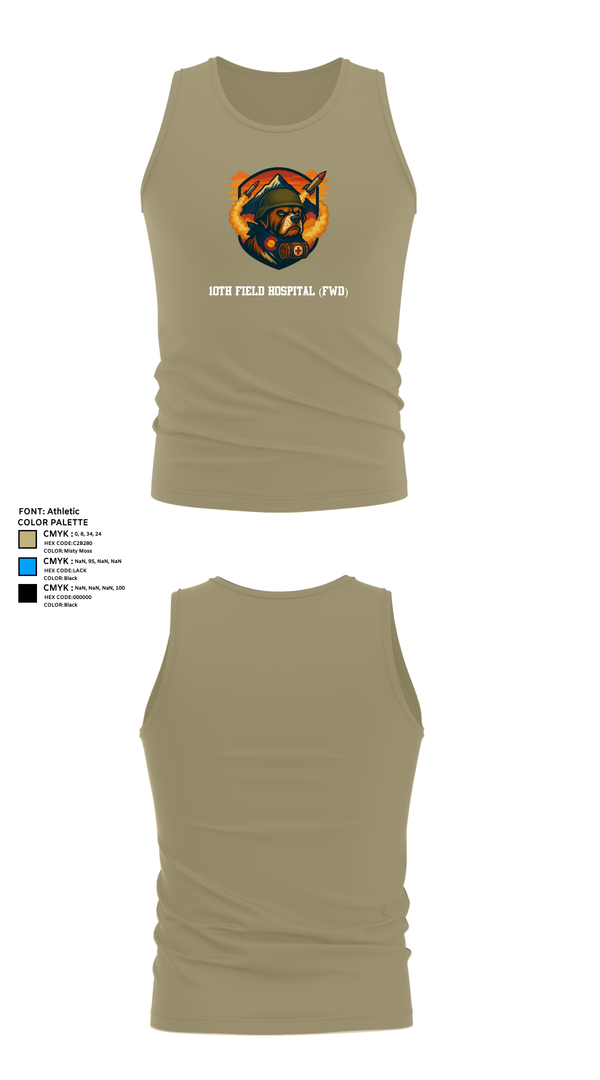 Tank Top, 10th Field Hospital (FWD), , Teamtime, Team time, sublimation, custom sports apparel, team uniforms, spirit wear, spiritwear, sports uniforms, custom shirts, team store, custom team store, fundraiser sports, apparel fundraiser