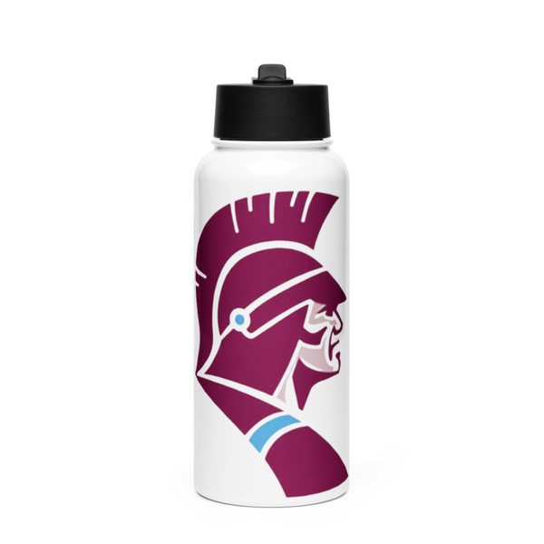 Saint Joseph-Ogden High School Soccer Stainless Steel Water Bottle with a Straw Lid