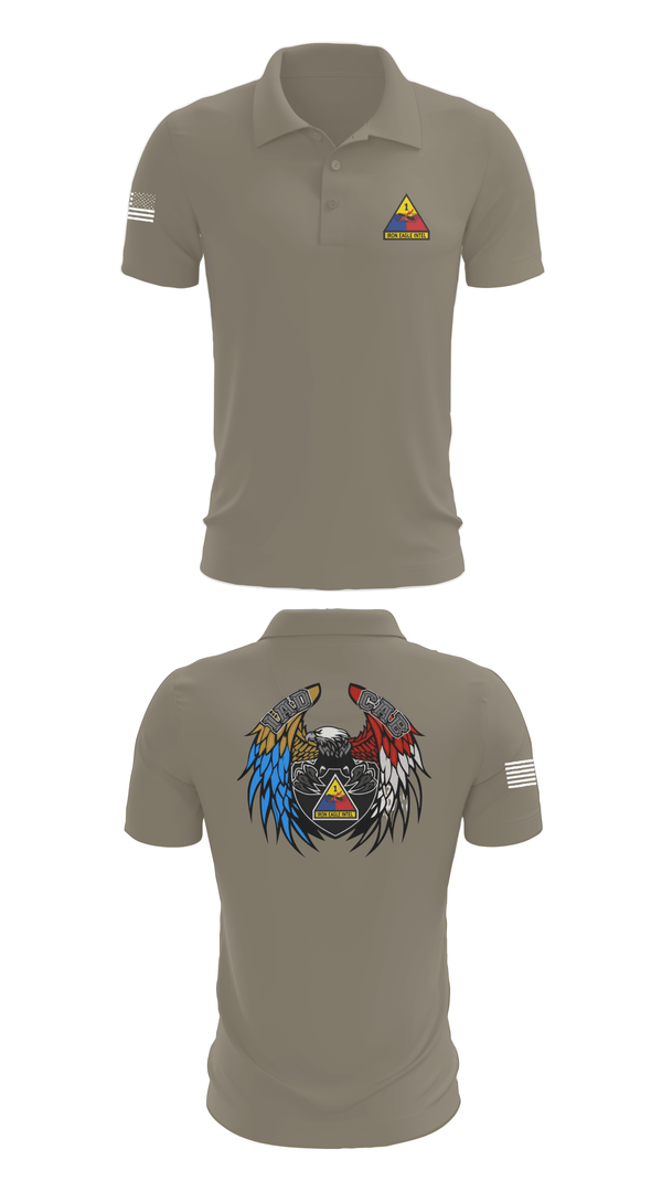 Short Sleeve Performance Polo, 1 AD CAB, Army, Teamtime, Team time, sublimation, custom sports apparel, team uniforms, spirit wear, spiritwear, sports uniforms, custom shirts, team store, custom team store, fundraiser sports, apparel fundraiser
