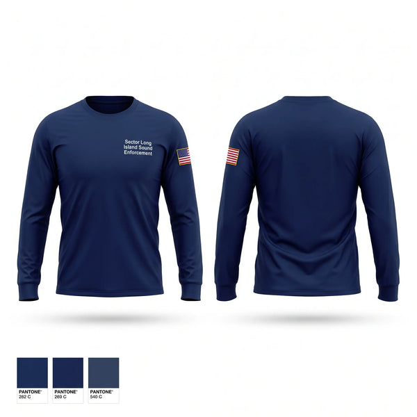 Long Sleeve Performance Shirt, Sector Long Island Sound Enforcement, Coast Guard, Teamtime, Team time, sublimation, custom sports apparel, team uniforms, spirit wear, spiritwear, sports uniforms, custom shirts, team store, custom team store, fundraiser sports, apparel fundraiser