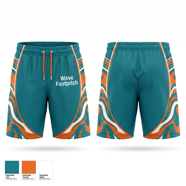 Athletic Shorts With Pockets, Wave Fastpitch, Softball, Teamtime, Team time, sublimation, custom sports apparel, team uniforms, spirit wear, spiritwear, sports uniforms, custom shirts, team store, custom team store, fundraiser sports, apparel fundraiser