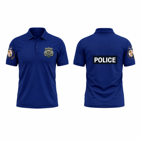 Short Sleeve Performance Polo, Baltimore County Police Department, Police, Teamtime, Team time, sublimation, custom sports apparel, team uniforms, spirit wear, spiritwear, sports uniforms, custom shirts, team store, custom team store, fundraiser sports, apparel fundraiser