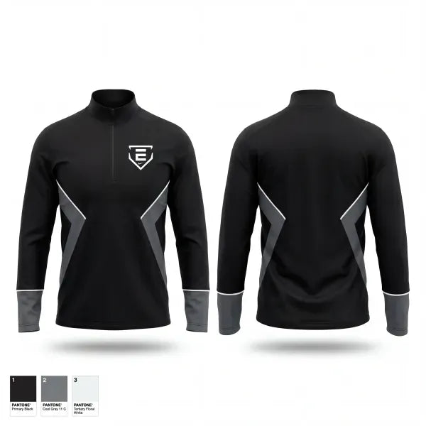 Quarter Zip Jacket, Elite Umpires, Baseball, Teamtime, Team time, sublimation, custom sports apparel, team uniforms, spirit wear, spiritwear, sports uniforms, custom shirts, team store, custom team store, fundraiser sports, apparel fundraiser