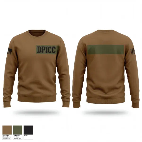 Crew Neck Sweatshirt, DPICC, Army, Teamtime, Team time, sublimation, custom sports apparel, team uniforms, spirit wear, spiritwear, sports uniforms, custom shirts, team store, custom team store, fundraiser sports, apparel fundraiser