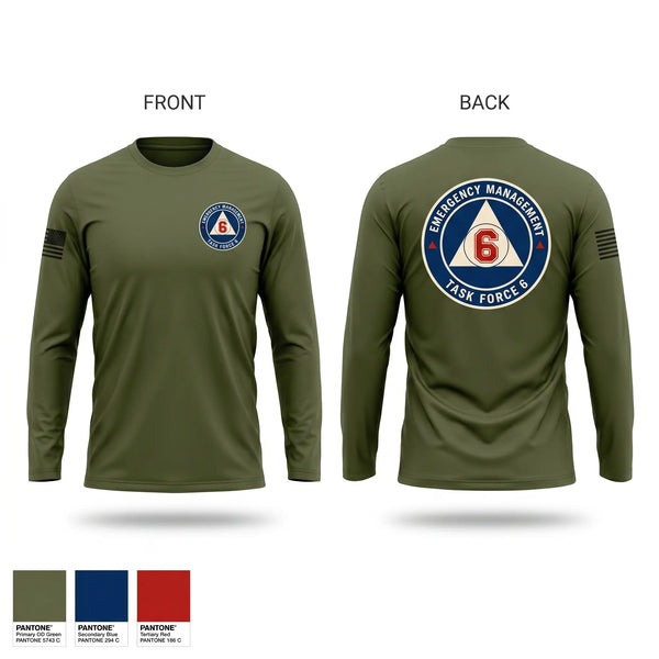 Long Sleeve Performance Shirt, EMA Task Force 6, Fire Department, Teamtime, Team time, sublimation, custom sports apparel, team uniforms, spirit wear, spiritwear, sports uniforms, custom shirts, team store, custom team store, fundraiser sports, apparel fundraiser