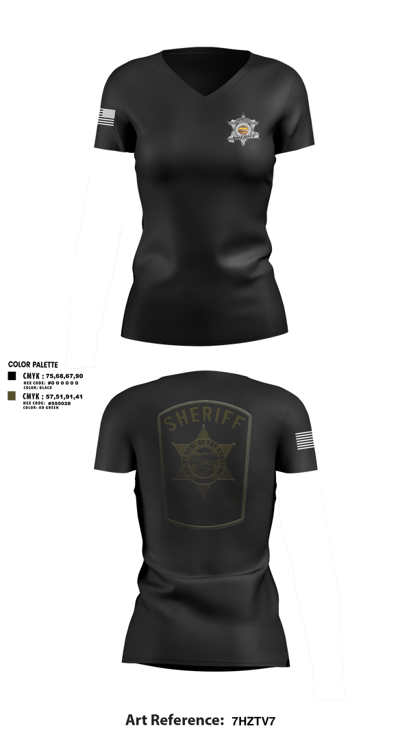 Womens Short Sleeve Vneck Shirt, Crawford county investigations bureau, Police, Teamtime, Team time, sublimation, custom sports apparel, team uniforms, spirit wear, spiritwear, sports uniforms, custom shirts, team store, custom team store, fundraiser sports, apparel fundraiser