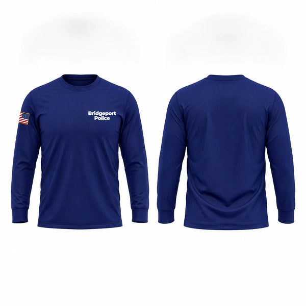 Long Sleeve Performance Shirt, Bridgeport Police, Police, Teamtime, Team time, sublimation, custom sports apparel, team uniforms, spirit wear, spiritwear, sports uniforms, custom shirts, team store, custom team store, fundraiser sports, apparel fundraiser