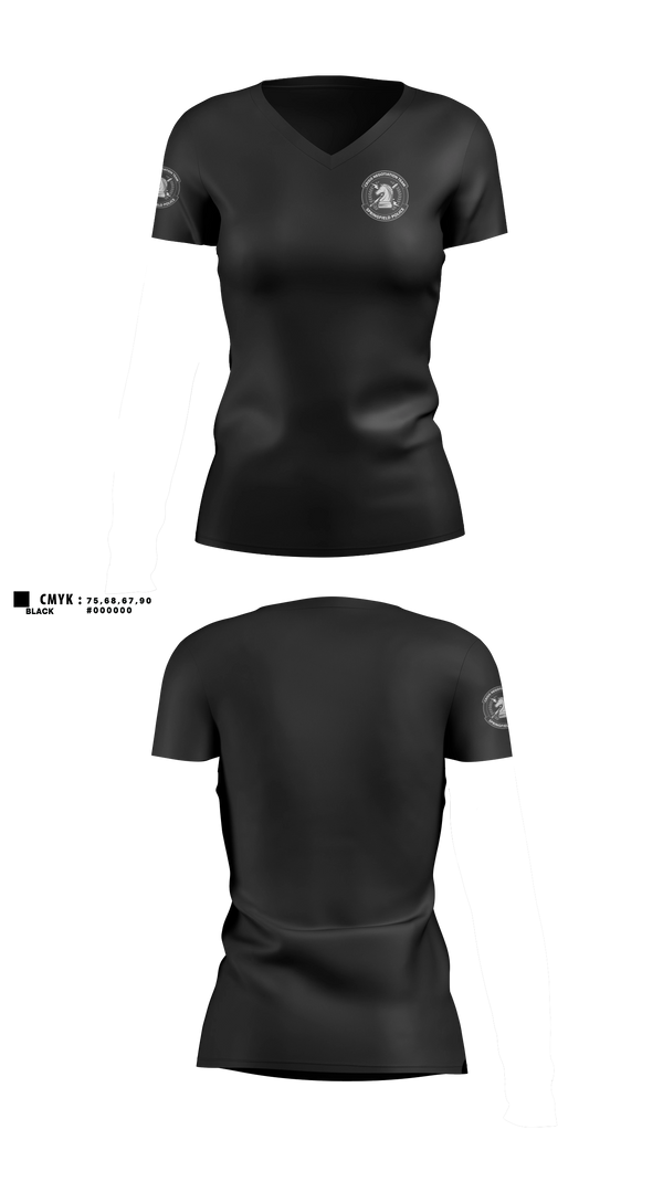 Womens Short Sleeve Vneck Shirt, Springfield CNT, Police, Teamtime, Team time, sublimation, custom sports apparel, team uniforms, spirit wear, spiritwear, sports uniforms, custom shirts, team store, custom team store, fundraiser sports, apparel fundraiser