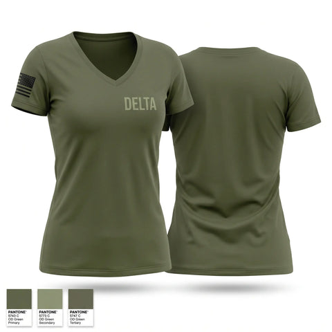 Womens Short Sleeve Vneck Shirt, Delta, Air Force, Teamtime, Team time, sublimation, custom sports apparel, team uniforms, spirit wear, spiritwear, sports uniforms, custom shirts, team store, custom team store, fundraiser sports, apparel fundraiser