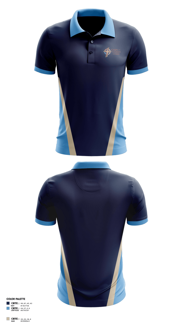 Short Sleeve Performance Polo, Chapel of the Cross, , Teamtime, Team time, sublimation, custom sports apparel, team uniforms, spirit wear, spiritwear, sports uniforms, custom shirts, team store, custom team store, fundraiser sports, apparel fundraiser
