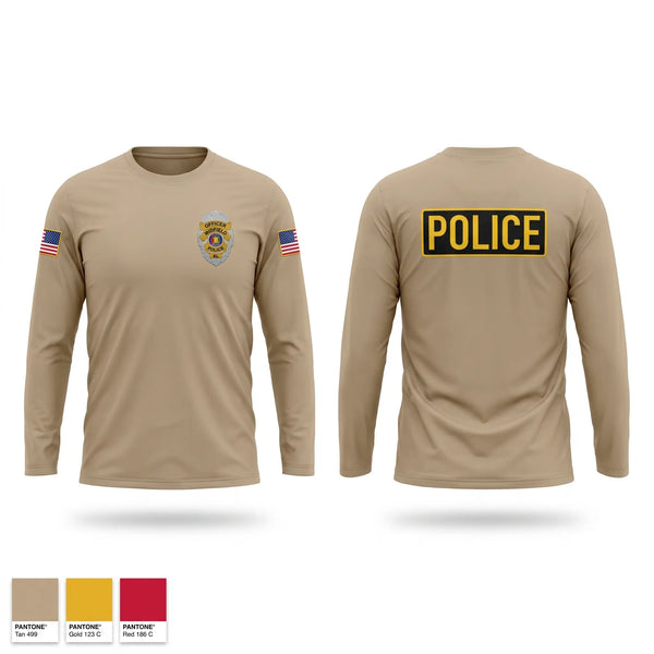 Long Sleeve Performance Shirt, Midfield police department, Police, Teamtime, Team time, sublimation, custom sports apparel, team uniforms, spirit wear, spiritwear, sports uniforms, custom shirts, team store, custom team store, fundraiser sports, apparel fundraiser